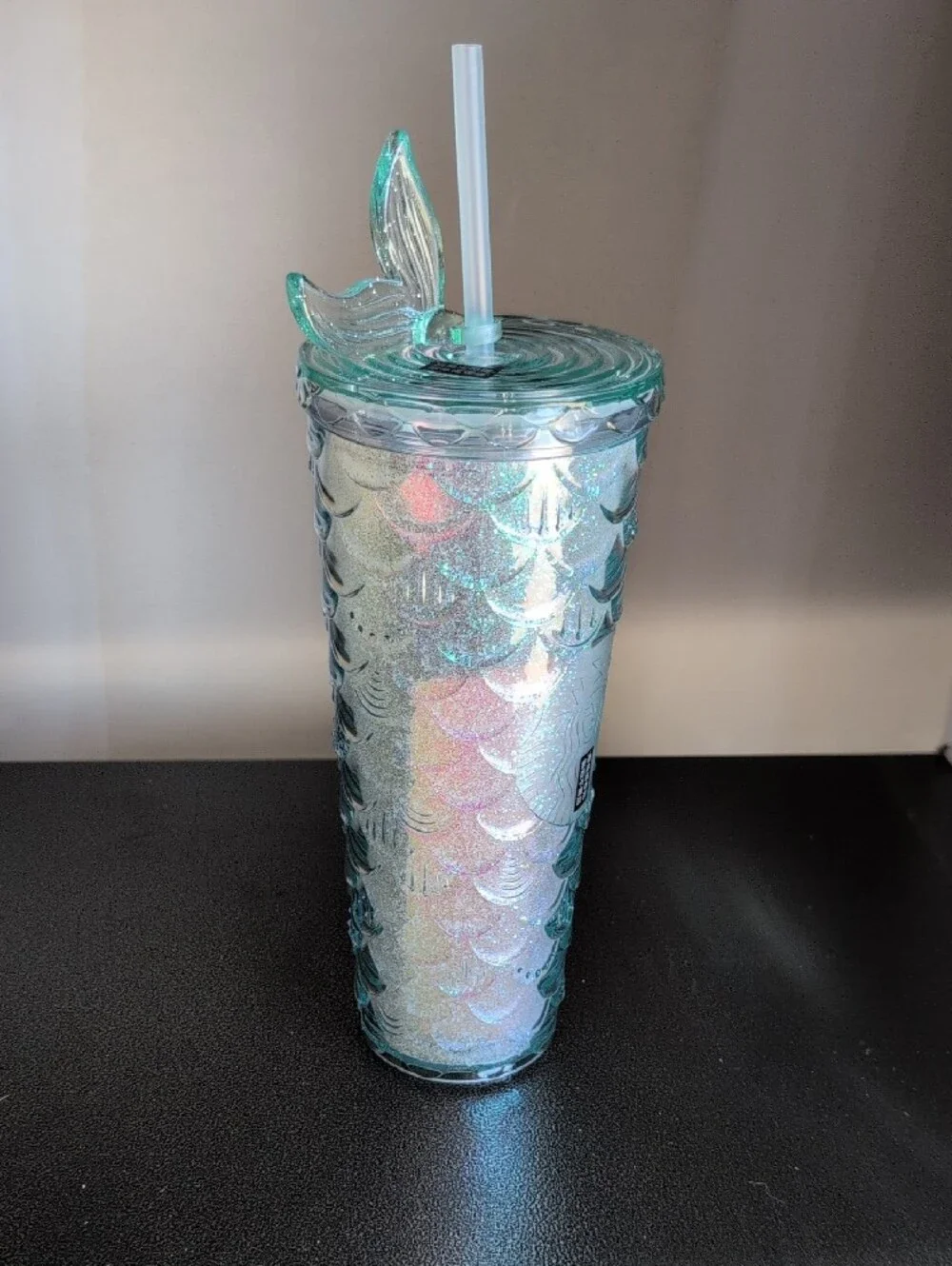 Starbucks China Lake blue mermaid tail Cold Cup Tumbler 24 OZ/ 710 Ml